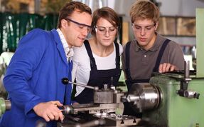 During the student internship, the trainee learns about the work processes